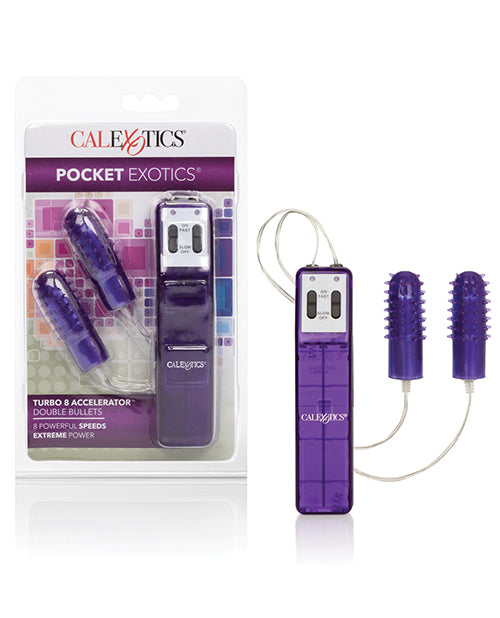 CalExotics Pocket Exotics Turbo 8 Accelerator Double Bullets, Purple