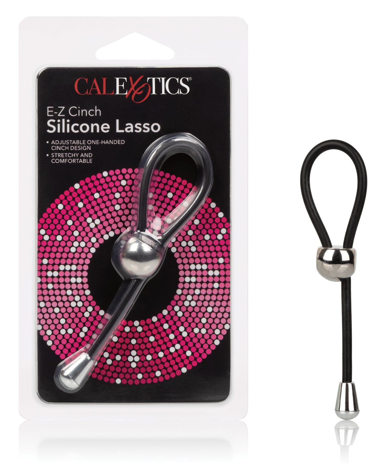California Exotic Novelties E-Z Cinch Silicone Lasso Ring, Vibrating