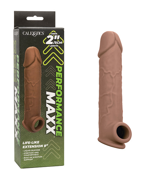 California Exotic Novelties Maxx Life-Like 8" Extension, Body-Safe Silicone