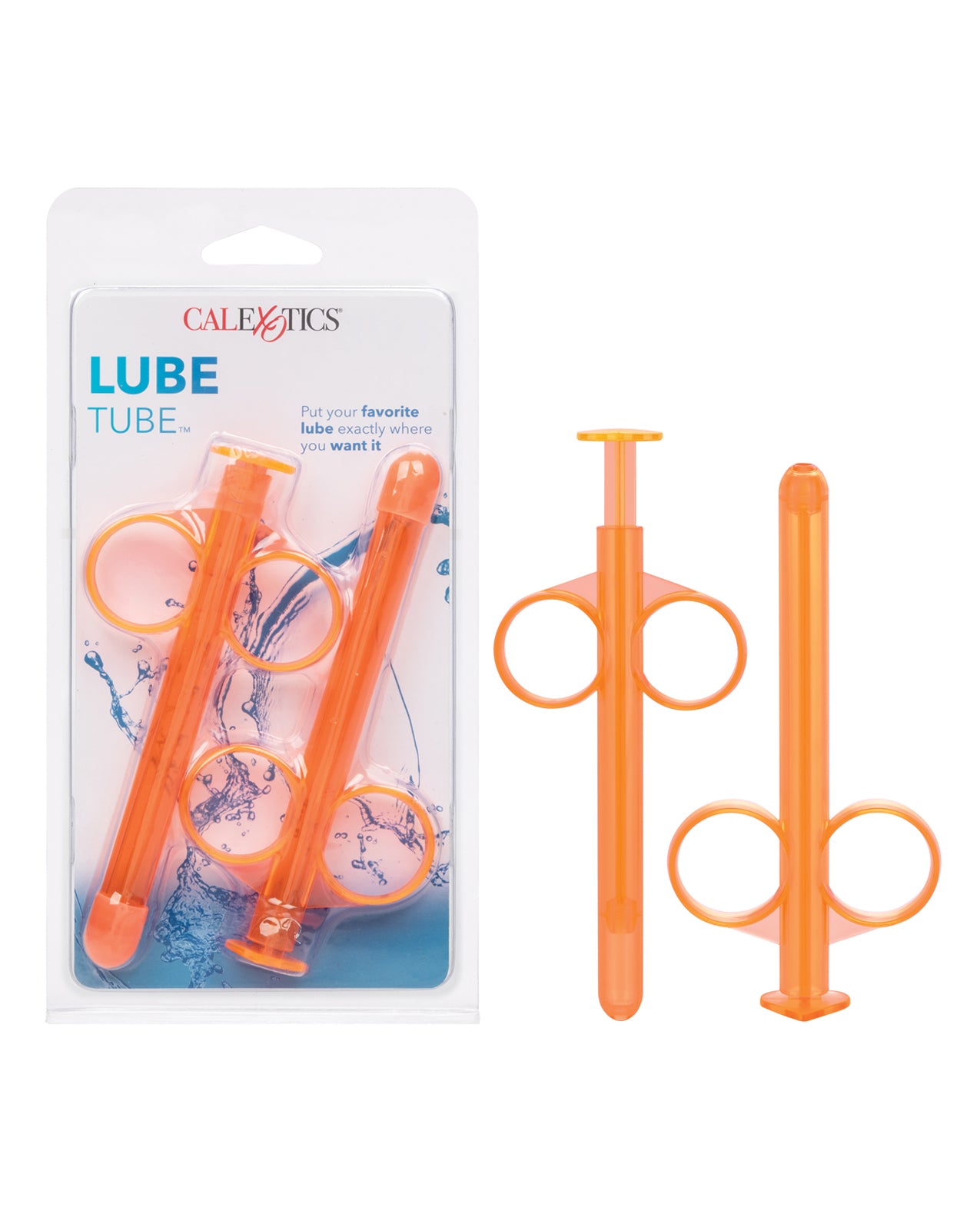 California Exotic Novelties SE-2380-03-2 Lube Tube, Orange ABS Plastic