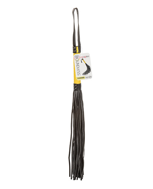 California Exotic Novelties Boundless Flogger, Vegan Leather BDSM Hand Whip