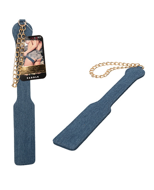 California Exotic Novelties Ride 'Em Premium Denim Collection Paddle, Blue