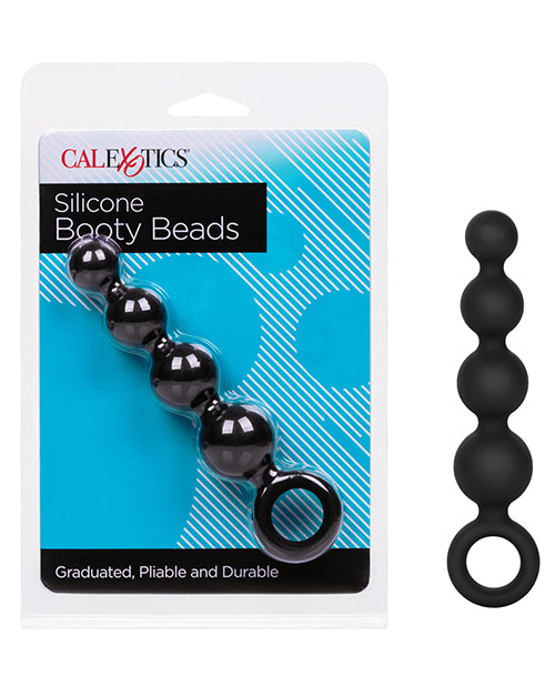 California Exotic Novelties SE-2934-15-3 Silicone Booty Beads, Black, 4.5"