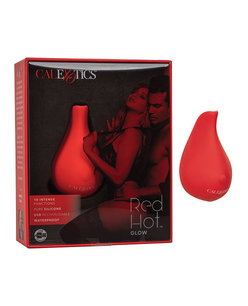California Exotic Novelties Red Hot Glow Vibrator, 10-Function Rechargeable