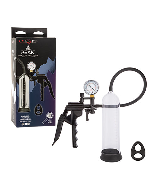 California Exotic Novelties Peak Magnified Gauged Pump System - PSI Gauge