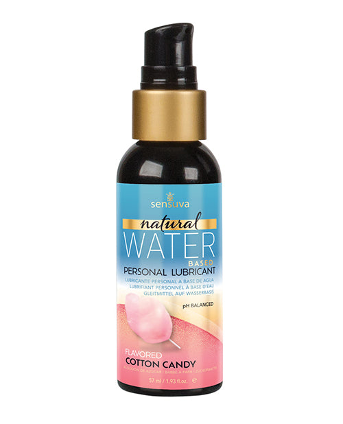 Sensuva VL690-ML Natural Water Based Lubricant, 2 oz Cotton Candy