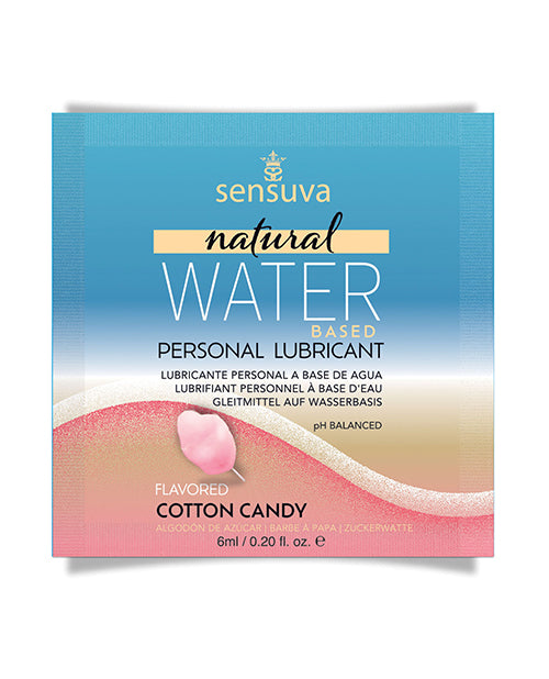 Sensuva VL696-ML Natural Water-Based Personal Lubricant, 6ml Cotton Candy Packet