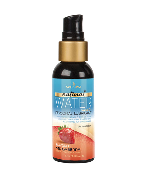 Sensuva Natural Water-Based Personal Moisturizer, Strawberry - 1.93 fl oz