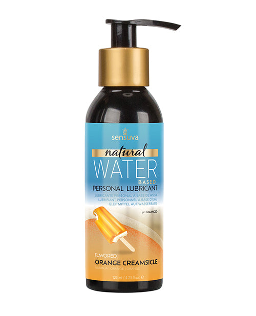 Sensuva VL711-ML Natural Water Based Personal Lubricant, 4 oz Orange Creamsicle