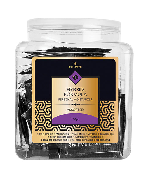 Sensuva Hybrid Personal Moisturizer, Paraben & Glycerin-Free, 100 Foils