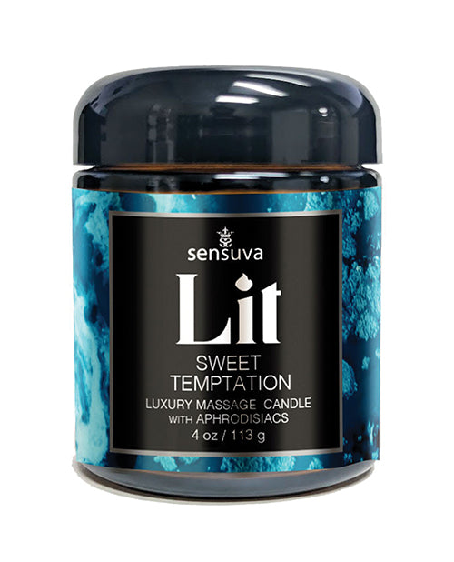Sensuva VL840 Sweet Temptation Luxury Massage Candle, 4oz Vanilla