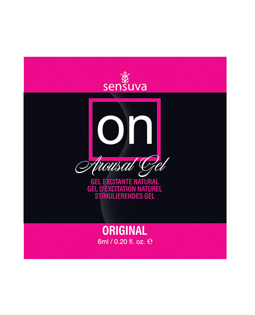 Sensuva VL193-ML ON Original Arousal Gel, 6 ml Packet, Enhances Sensation