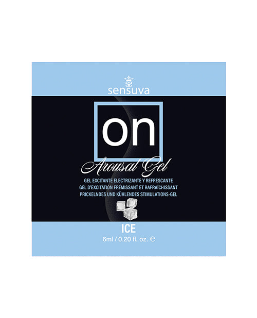 Sensuva ON Ice Arousal Gel, 6ml Water-Based Cooling Formula