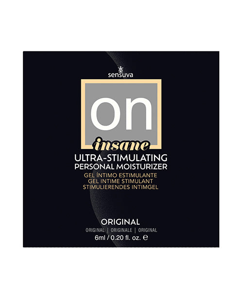Sensuva VL340-ML ON Insane Stimulating Personal Moisturizer, 6ml Warming Packet