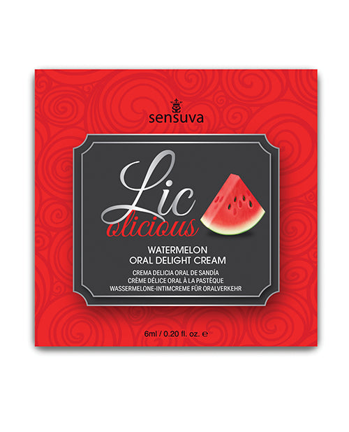 Sensuva VL463 Lic O Licious Oral Delight Cream, Watermelon Flavor