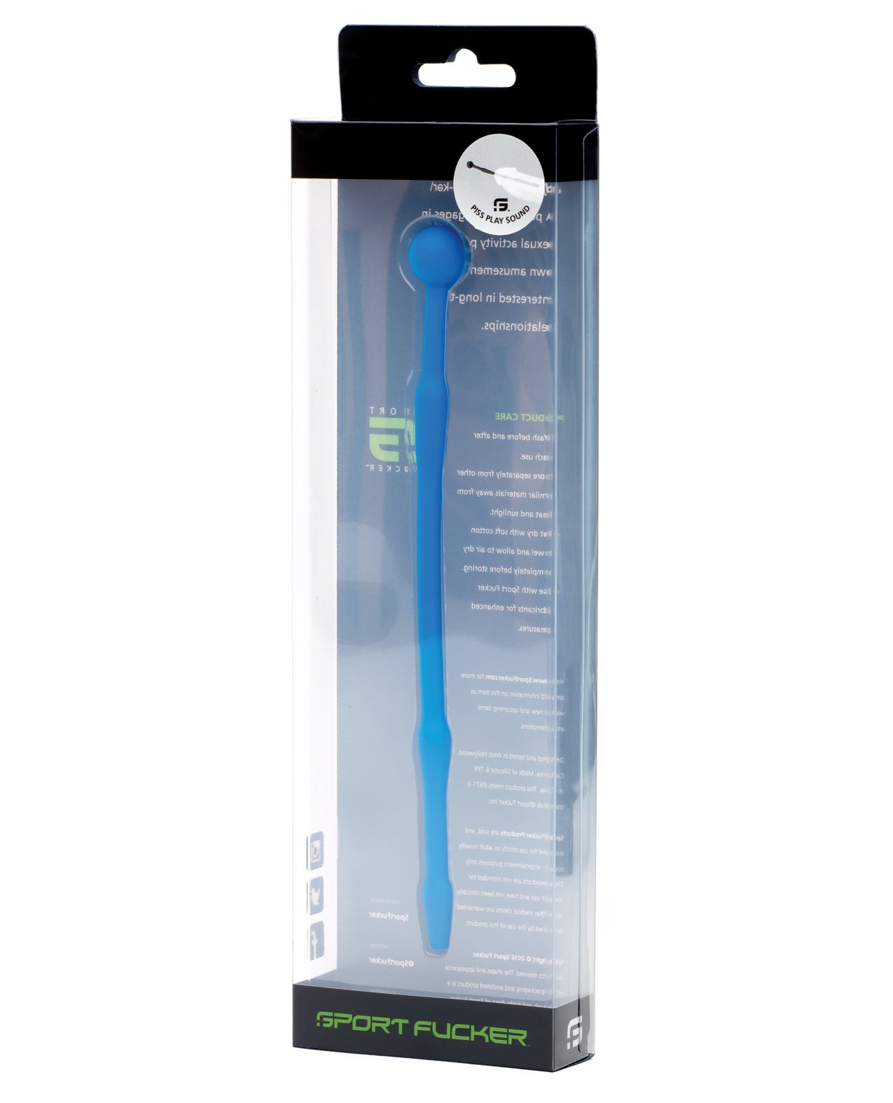 665, Inc 11742 Sport Fucker Piss Play Sound, Blue Silicone 7-Inch