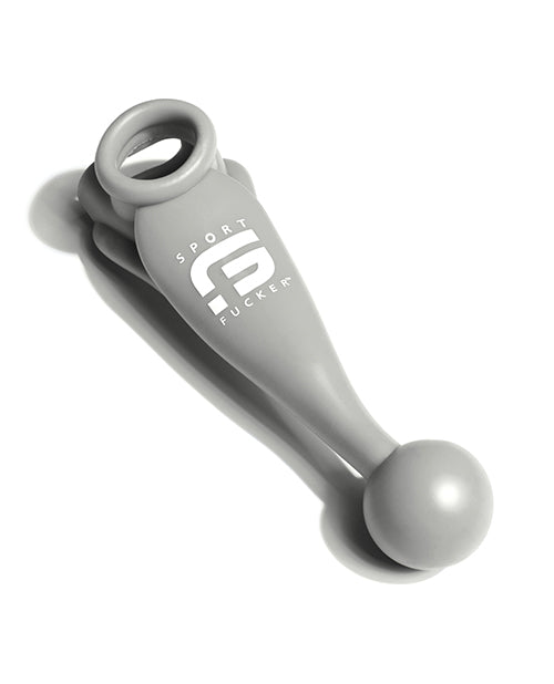 Sport Fucker Meat Harness, Cockring & Ball Stretcher – Grey Silicone/TPR