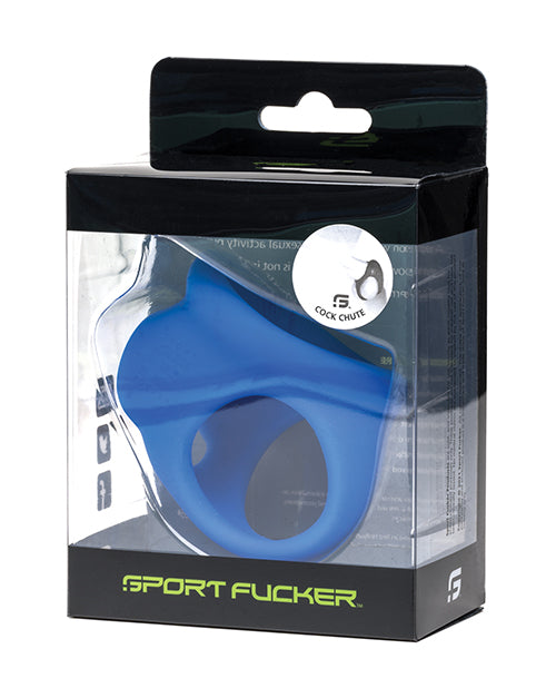 665 21423 Sport Cock Chute, Blue Silicone