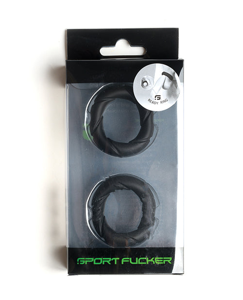 665, Inc 23135 Ready Rings, Sport, Black, Silicone/TPR