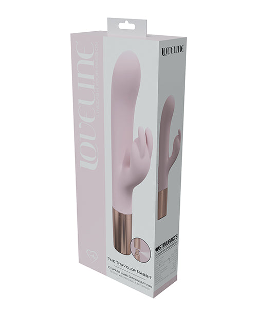 Shots Loveline Traveler Rabbit Vibrator, Pink – 10 Modes, Waterproof