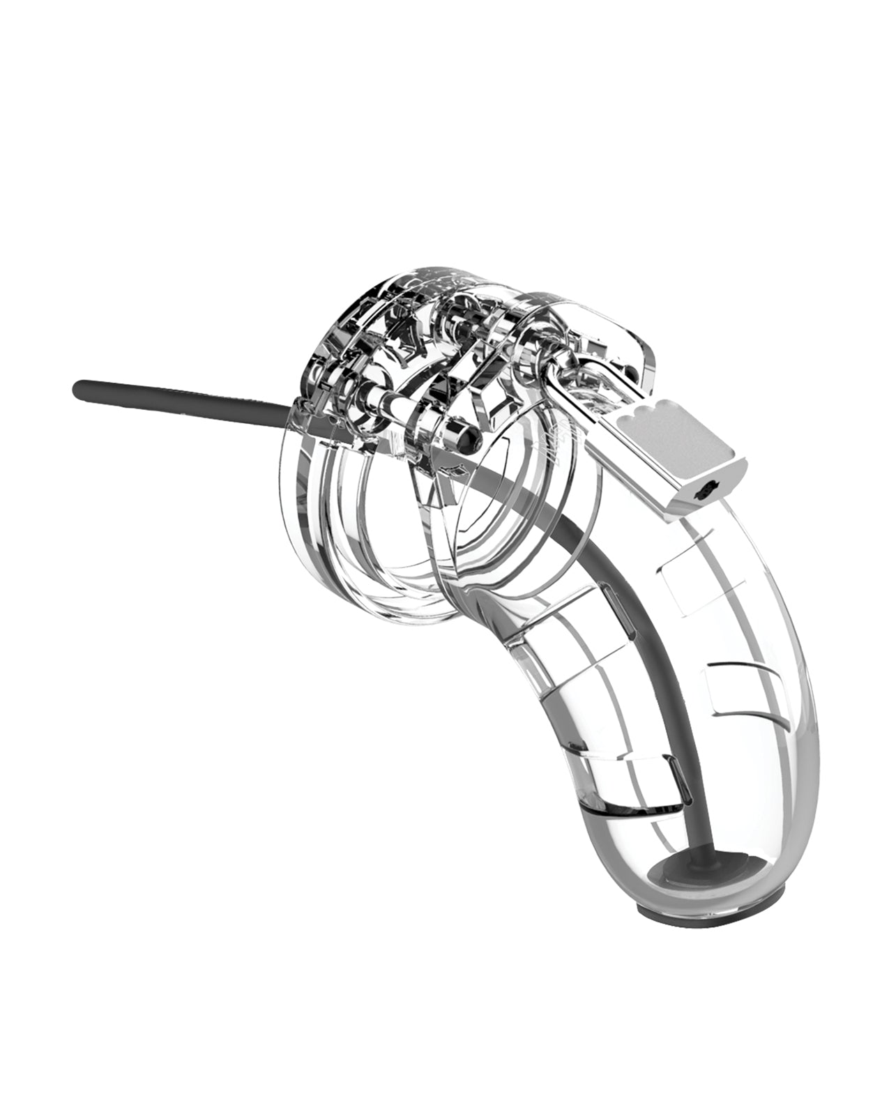 Shots America LLC MCG015TRA Man Cage w/ 3.5mm Urethral Sounding Dilator, Clear