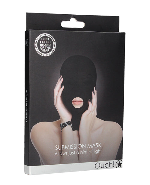 Shots America LLC Ouch Submission Mask, Black, Zipper