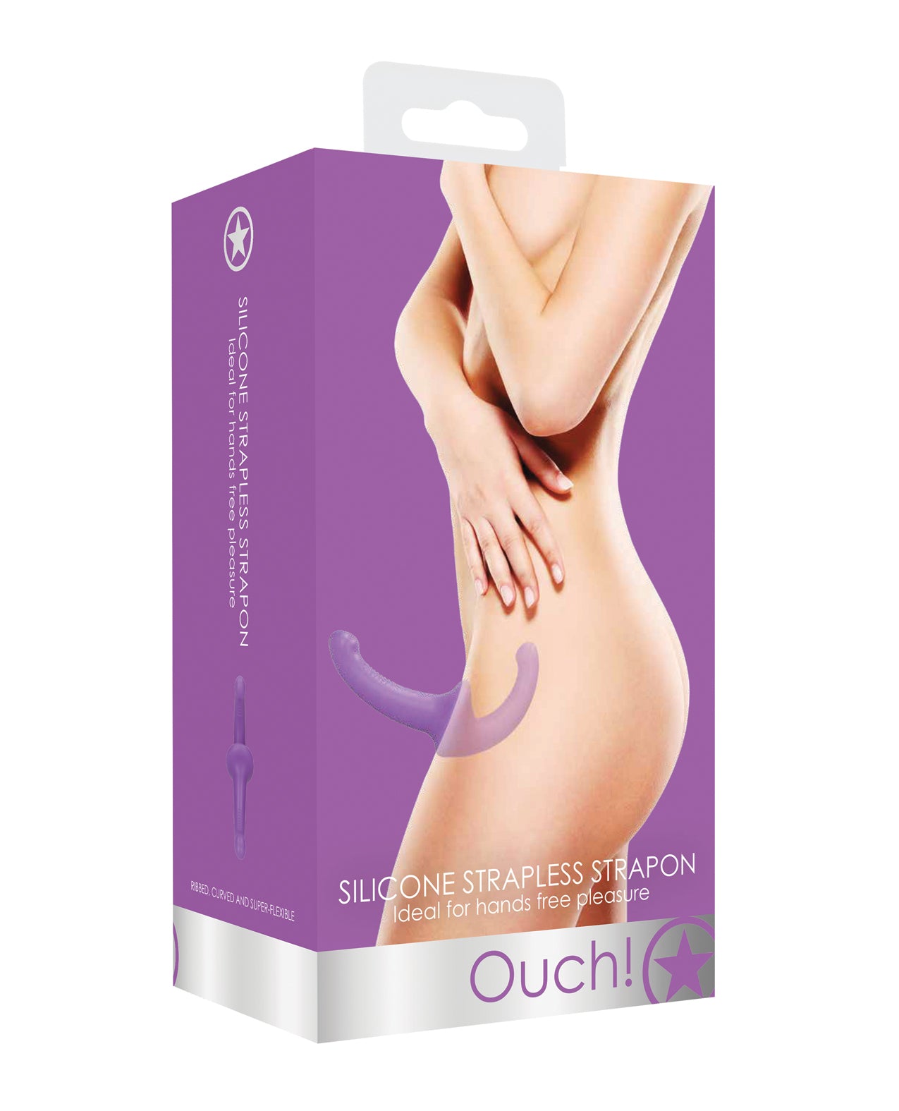 Shots America LLC OU322PUR Shots Ouch Strapless Strap-On, Purple Silicone