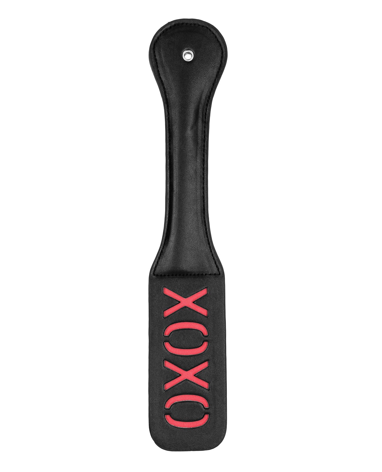 Shots America LLC OU421BLK XOXO Paddle, Black Stitched Leather
