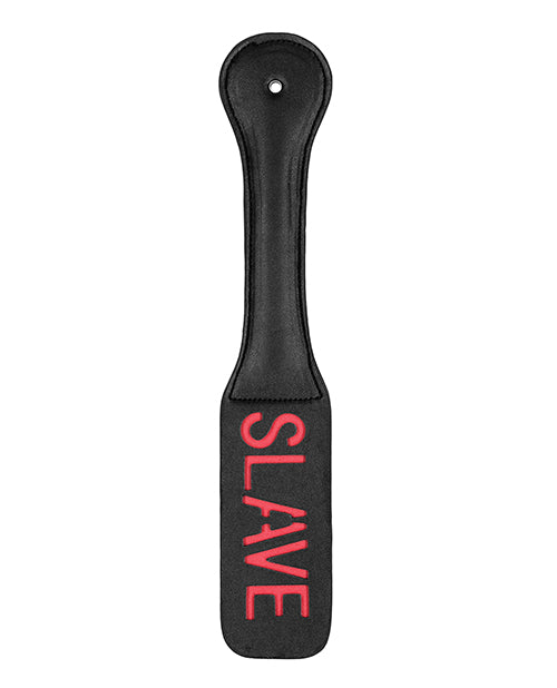 Shots America LLC OU422BLK Slave Paddle, Black Faux Leather, 12.4 Inch