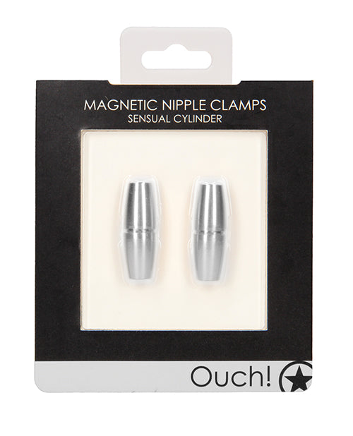 Shots America LLC OU529SIL Sensual Magnetic Nipple Clamps, Silver Aluminum