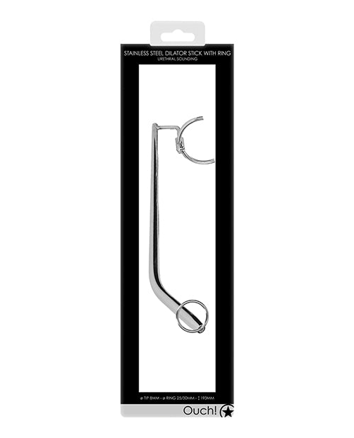 Shots Ouch Urethral Sounding Dilator Stick, Stainless Steel – 7.59-inch