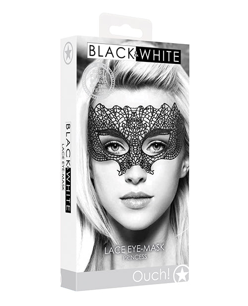 Shots America LLC OU684BLK Princess Black Lace Eye Mask, Handmade, Laser-Cut