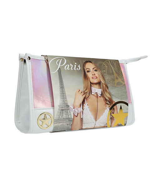 Shots Ouch! Paris Collection Bondage Kit, Pink with Iridescent Bag
