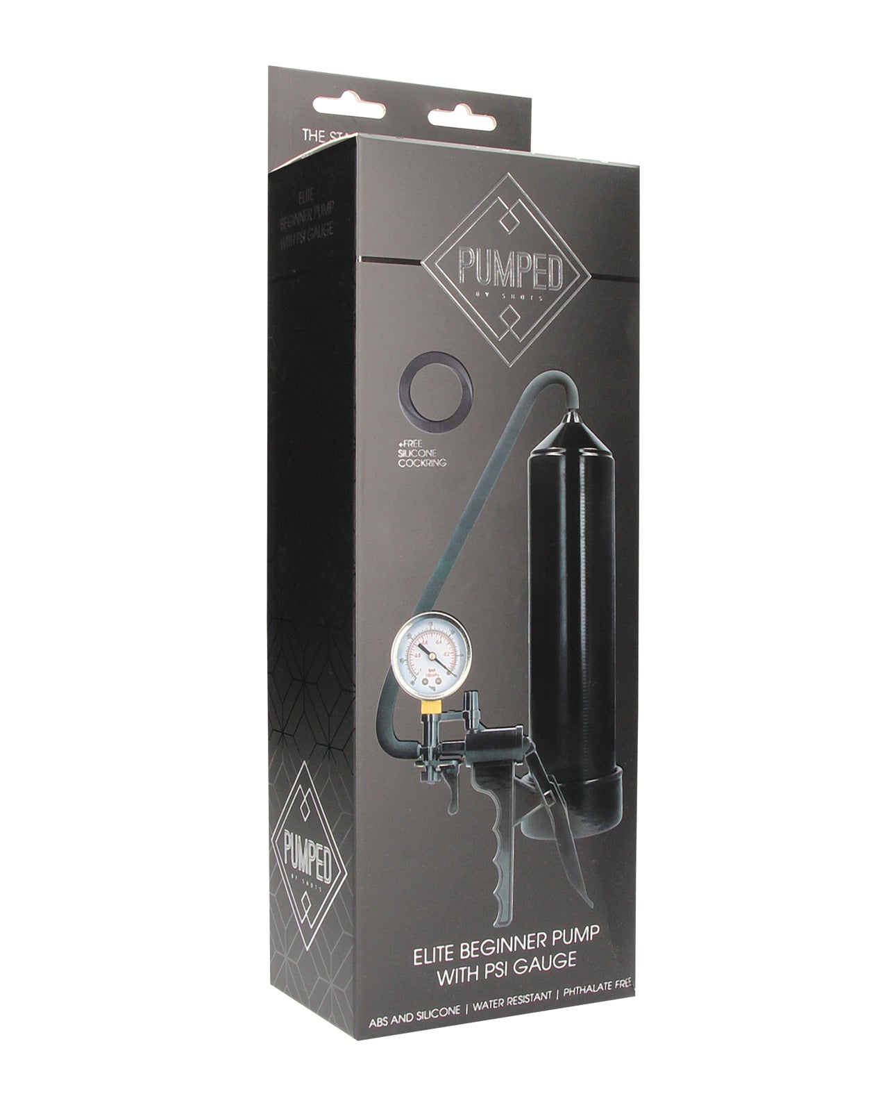 Shots Pumped Elite Beginner Pump with PSI Gauge, Black