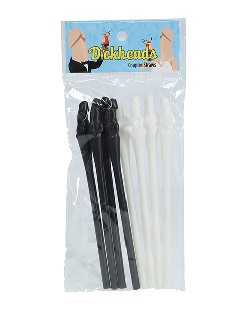 Shots America LLC SLI247MUL Dickheads Couples Straws, Plastic