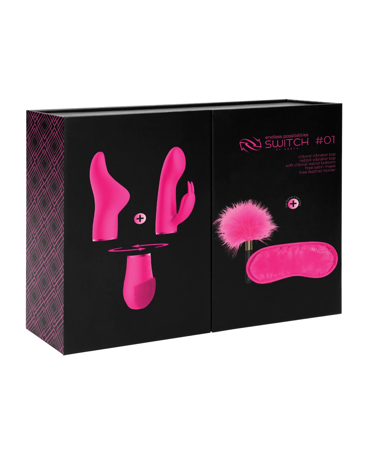 Shots Switch Pleasure Kit #1, Pink, 10-Speed USB Rechargeable Vibrator