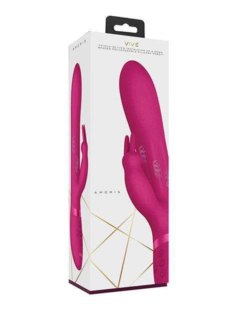 Shots Vive Amoris Stimulating Beads Rabbit, 10-Function, Waterproof – Pink