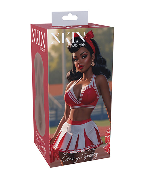 Shots America LLC XKN014BRN Xkin Pinup Cherry Splitz Large Masturbator, TPE