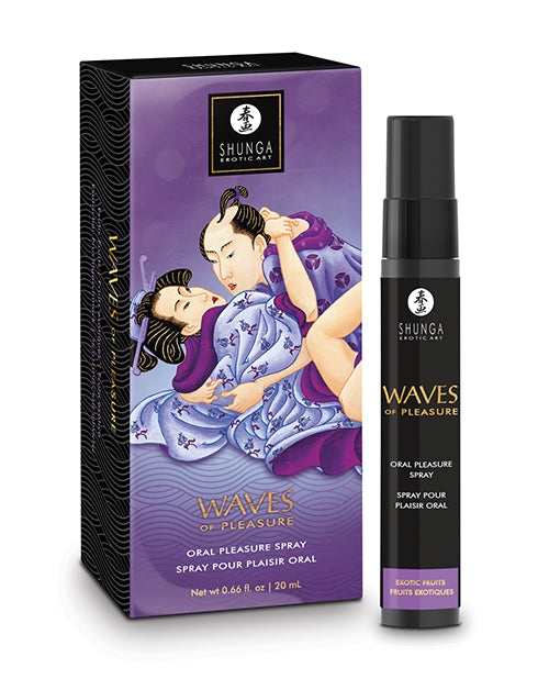 Shunga 3802 Waves of Pleasure Oral Pleasure Spray, .66 oz Exotic Fruits