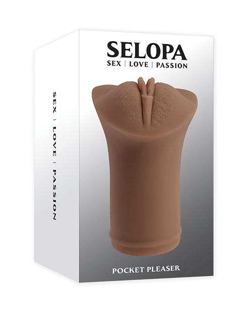 Evolved SL-MS-3601-2 Selopa Pocket Pleaser Stroker, TPE, Brown