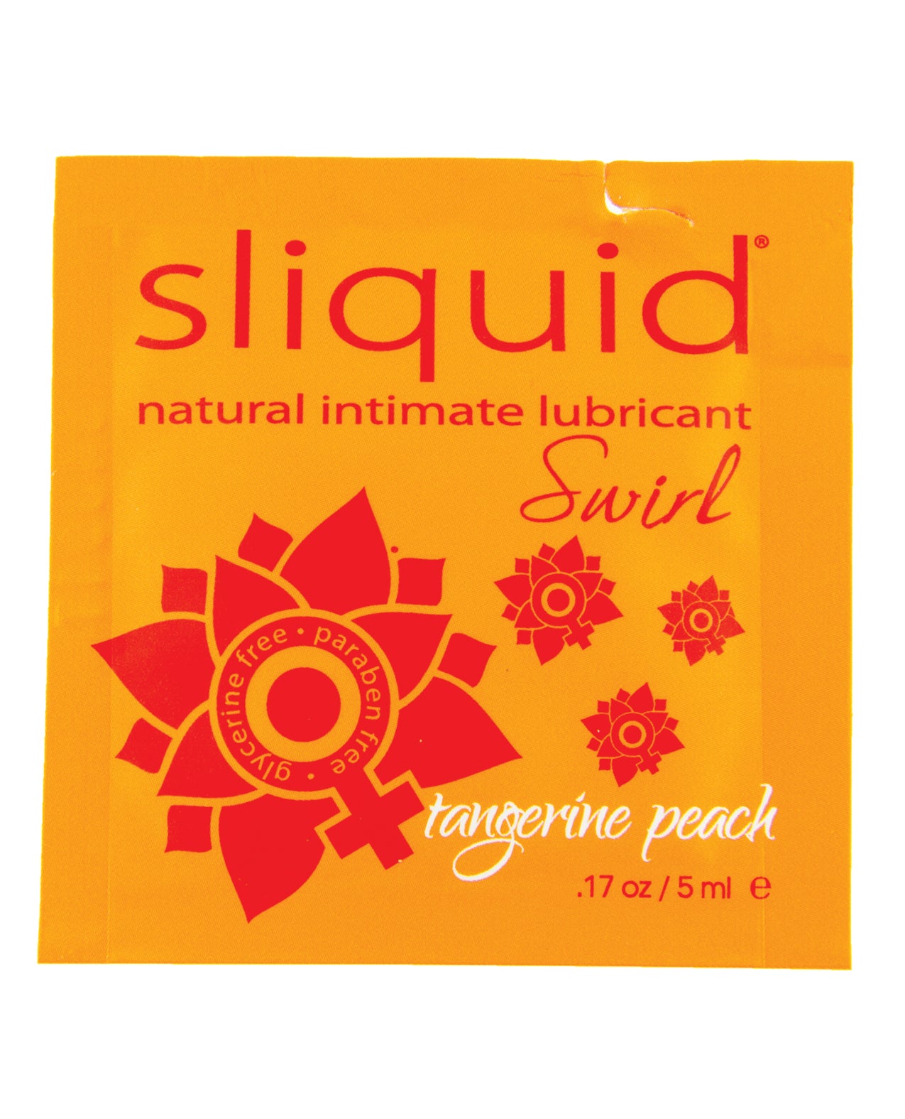 Sliquid 25 Naturals Swirl Lubricant Pillow, 0.17 oz Peach