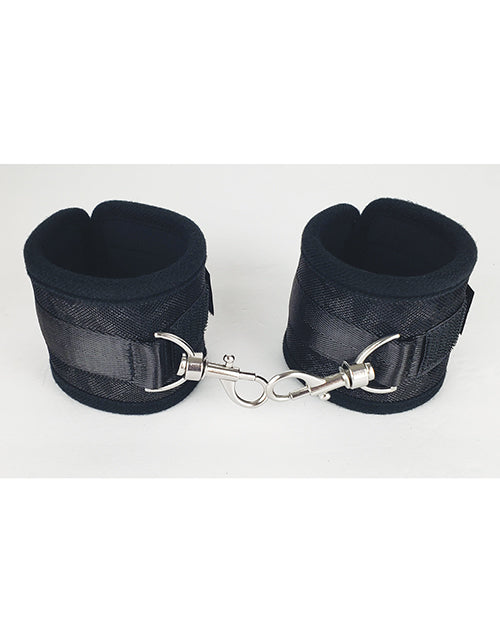 Spartacus Neoprene Wrist Restraints, Adjustable Black