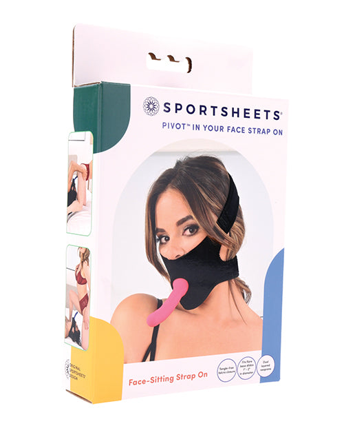 Sportsheets SS36015 Pivot In Your Face Strap-On, Black, Dildo Compatible 1-2"