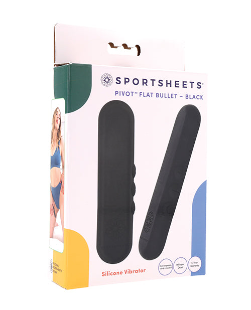 Sportsheets International SS36017 Pivot Flat Bullet, Vibrating, 5 Speeds, 4-in