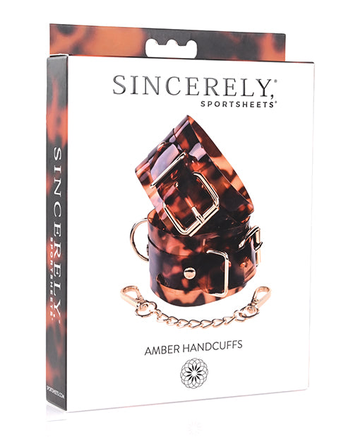 Sportsheets International SS52100 Amber Hand Cuffs, Brown