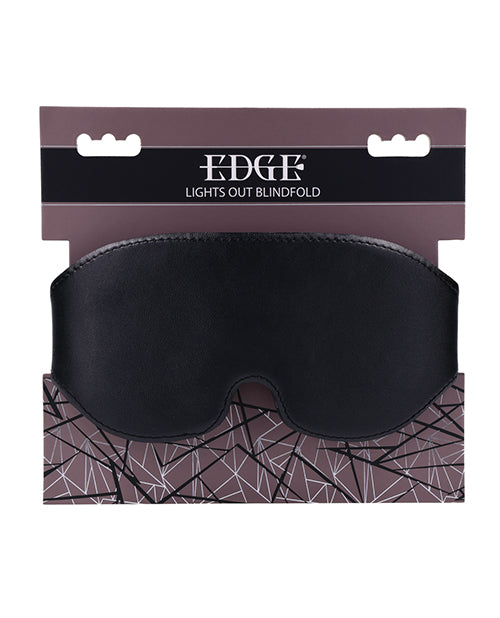 Sportsheets International SS98044 Edge Blindfold, Black Faux Leather
