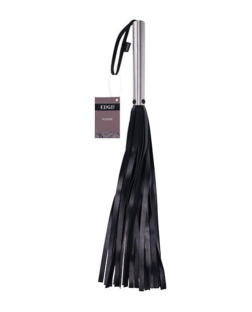 Sportsheets International SS98050 Edge Flogger, Black Faux Leather
