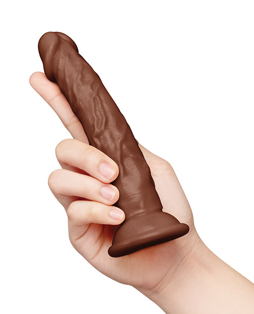 COTR Inc Together Tones 6.75 in. Realistic Curved Strap-On Dildo, Dark