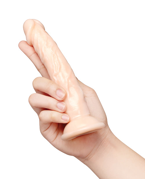 COTR Inc Together Tones 6.75 in. Realistic Curved Strap-On Dildo, Light