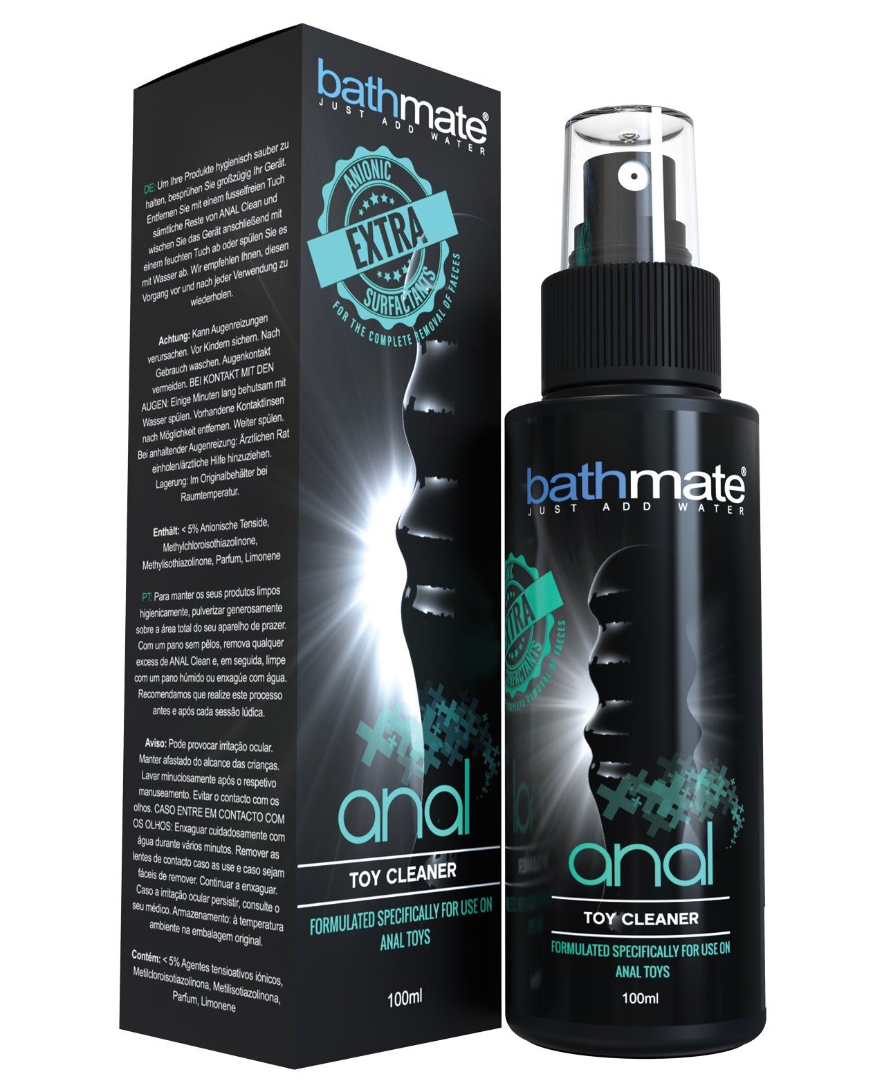 Bathmate BM-AC-100 Anal Toy Cleaner, Alcohol-Free Antibacterial, Skin-Safe